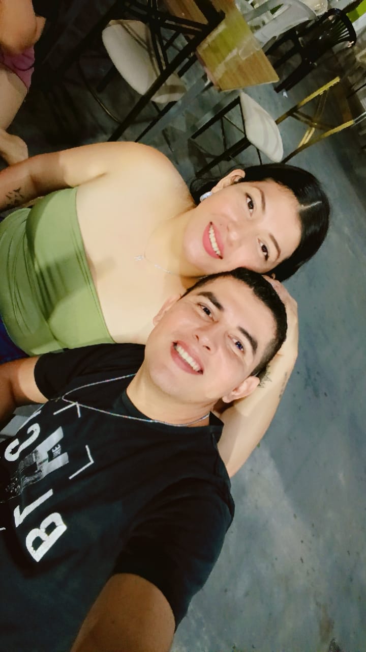 Una selfie de Karla y Jefersson